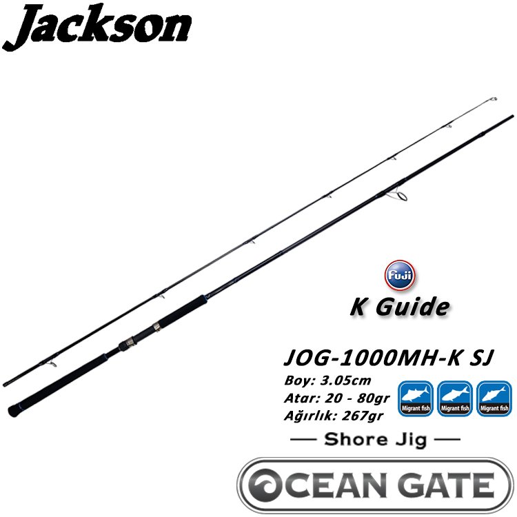 Jackson ''OceanGate JOG-1000MH-K SJ'' .3.05m 20-80gr Shore Jigging