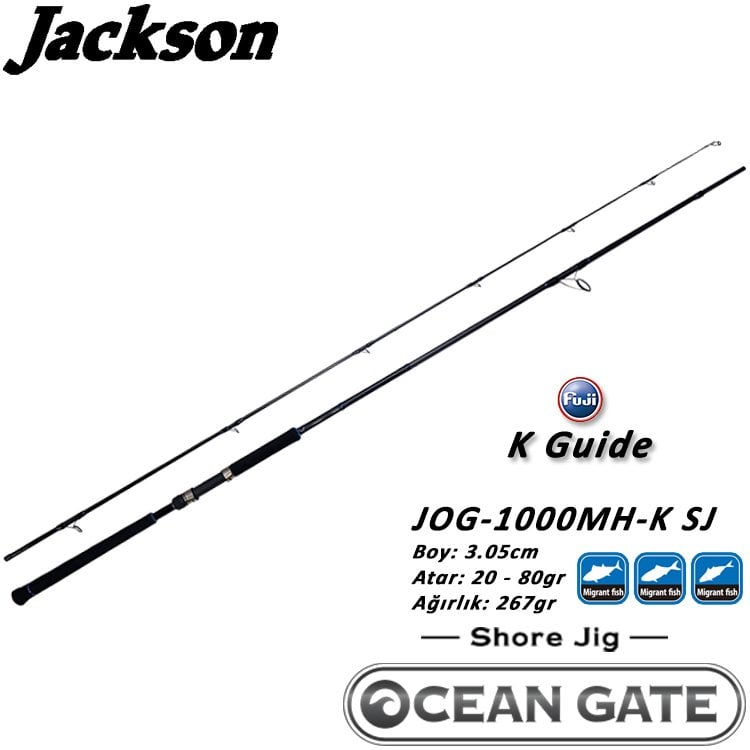 Jackson ''OceanGate JOG-1000MH-K SJ'' .3.05m 20-80gr Shore Jigging Kamış