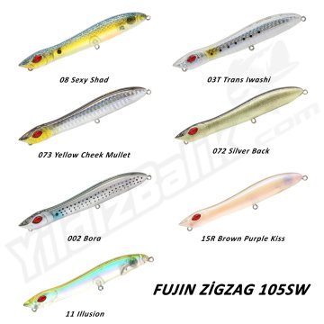 Fujin '' ZigZag 105SW'' 10.5cm 10gr 08 Sexy Shad
