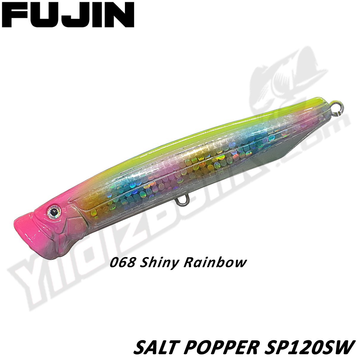 Fujin ''SALT POPPER SP120SW'' 12cm 30gr 068 Shiny Rainbow