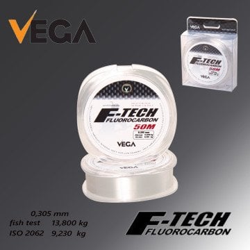 Vega F-Tech Fluorocarbon 50mt 0,305 mm Misina