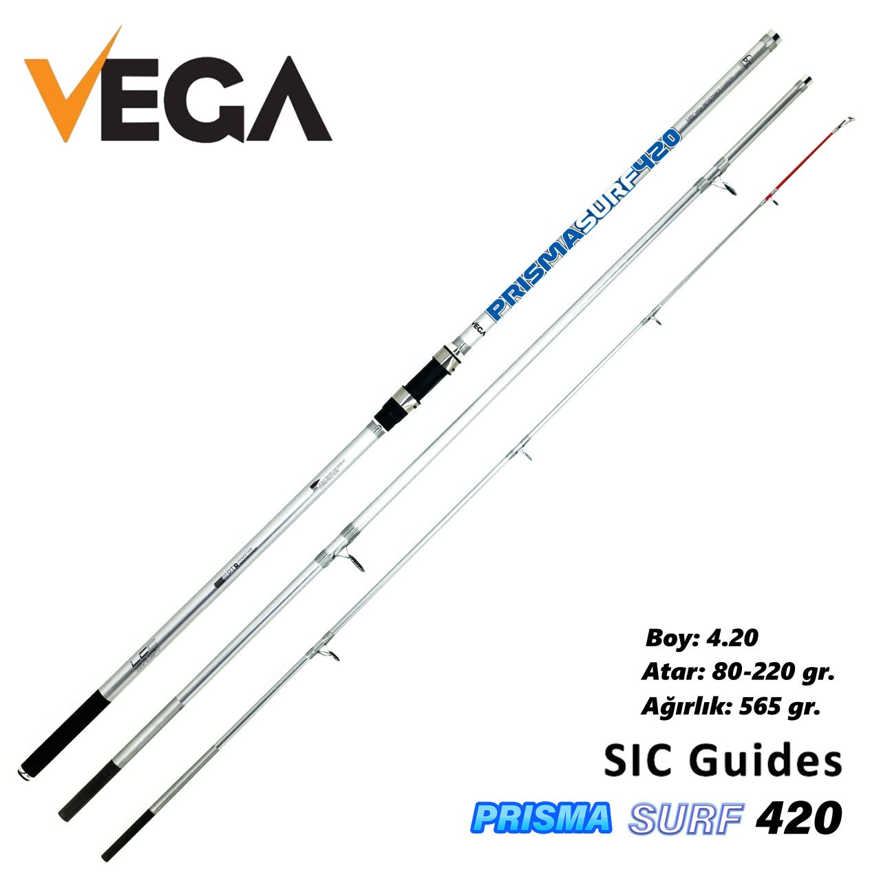 VEGA PRISMA SURF 4,20 mt 80-220 gr Olta Kamışı VEGA Surf Olta
