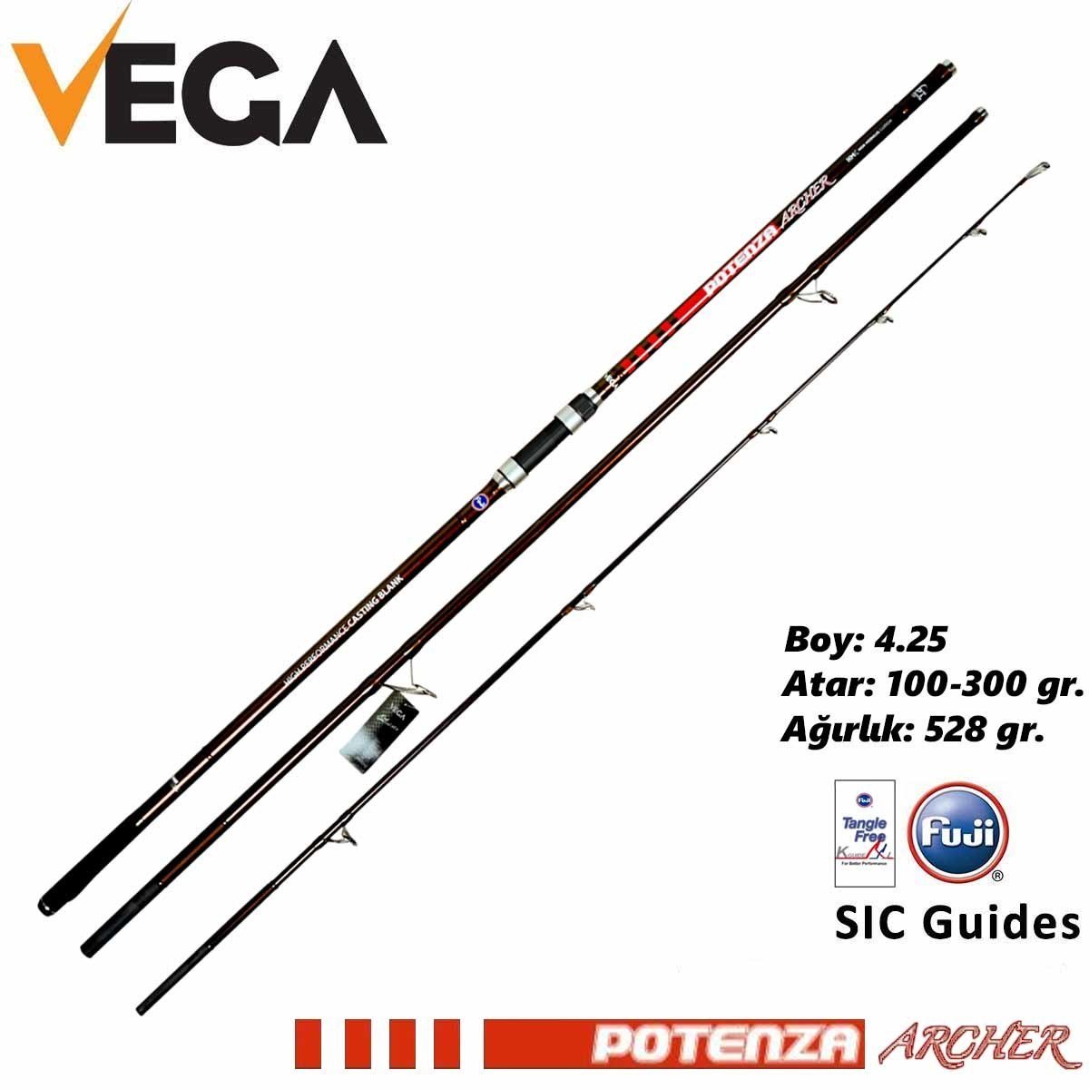 VEGA Potenza ARCHER Surf 4,25 mt 100-300 gr Olta Kamışı