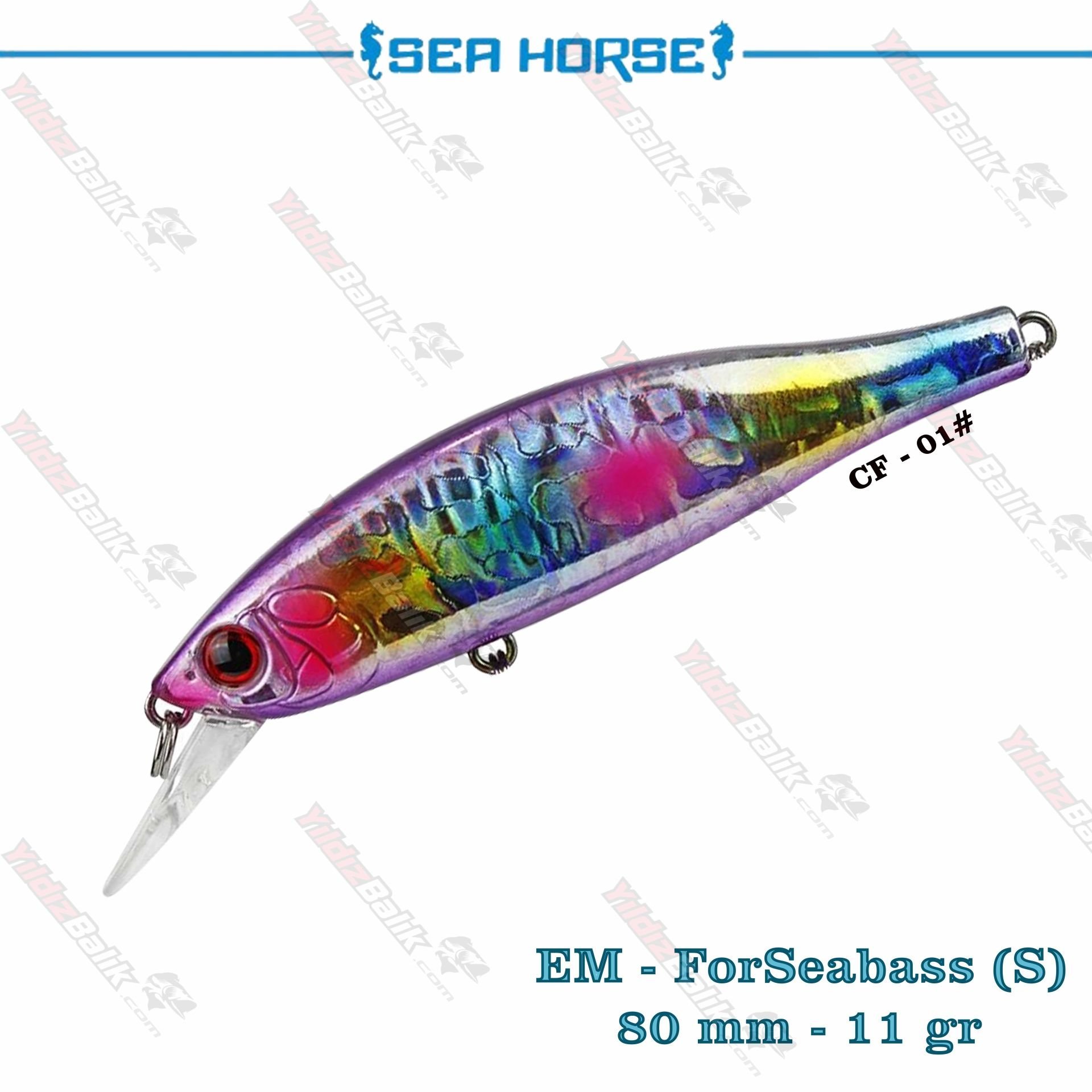Sea Horse EM-ForSeabass 80S / 80mm 11gr Sınkıng Suni Yem # CF-01