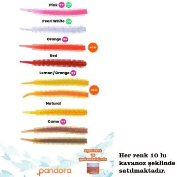 Pandora Perfect Soft Baits Sand Worm 7cm- PEARL WHITE