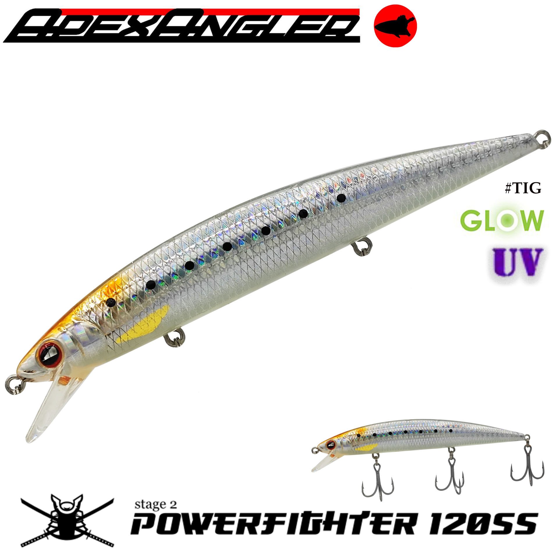 APEX ANGLER POWER FIGHTER 120SS / 120 mm 21 gr #TIG APEX ANGLER